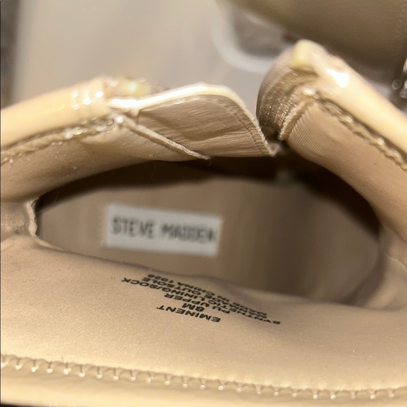 Steve Madden Tan Boots with Clear Heels - Picture 3 of 6